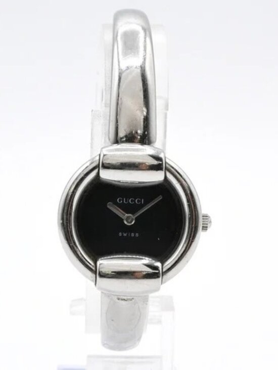 GUCCI 1400L Watch Quartz Bangle Bracelet 25 mm Stainless Steel Silver 02LC586 main image 7